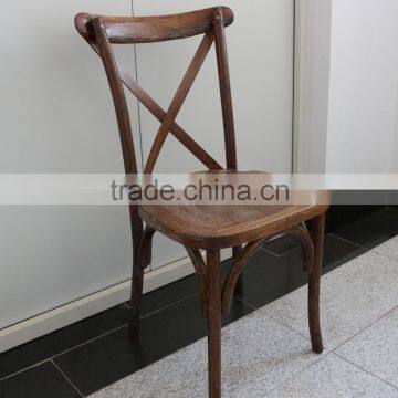 Oak Wood x Cross Back Chairs With Soft Cushions Supplier's Choice