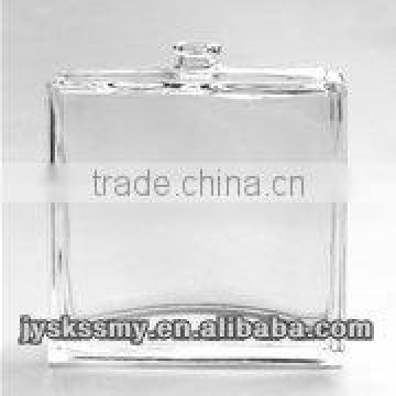 100ml custom made cosmetic packaging transparent glass perfume bottle design