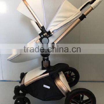 Gold Aluminium tube baby stroller 3 in 1china manufactured baby stroller                        
                                                Quality Choice