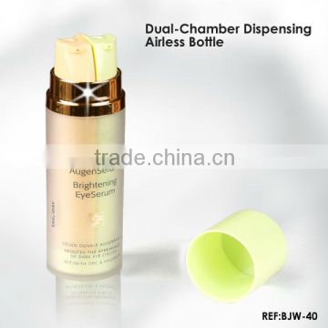 Dual Chamber Airless Plastic Bottle