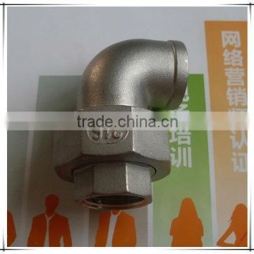 1" stainless steel bspt thread pipe fitting union elbow