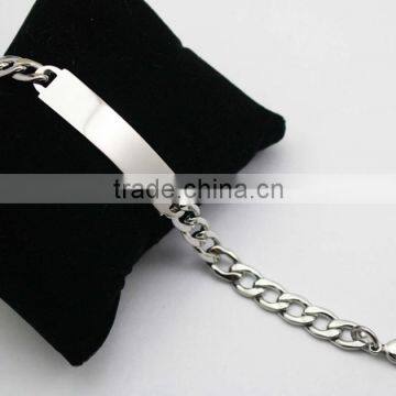 Fashion 316L Stainless Steel Tags Bracelet photo-3