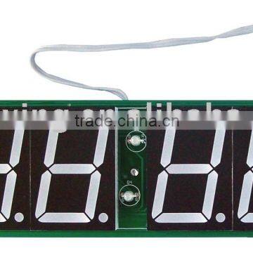 1.5 inch 4 digit small LED clock circuit module with temperature display