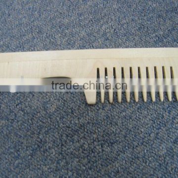 HL911 Customized Different Sizes Adjustable Wood Wide Tooth Comb with Handle