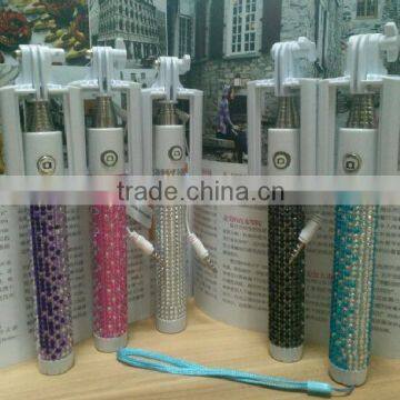 2015 Zoom Fashion Selfie Stick Top Quality Unique Design Bling Selfie Stick photo-3