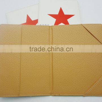3 Colors Logo Printed Famous Branded Leather Passport Cover Quality Choice photo-2