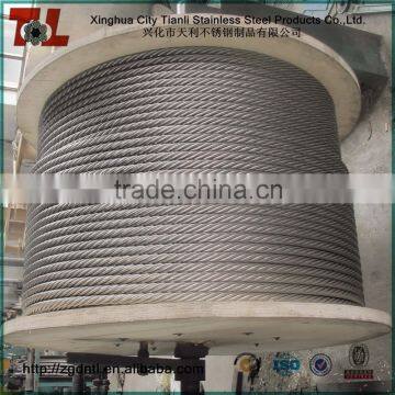 316 7x7 6mm Stainless Steel Rope with Length 1000m Right Hand Ordinary Lay