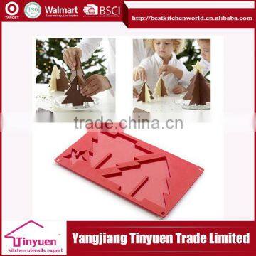 SILICONE CHRISTMAS TREE SHAPE CHOCOLATE MOLD WITH100% FOOD GRADE