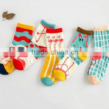 Flamingo Socks, Multi Cartoon Socks,Casual Socks, Sneaker Socks, Dot Ankle Socks, Girls Warm Socks Knitted socks,