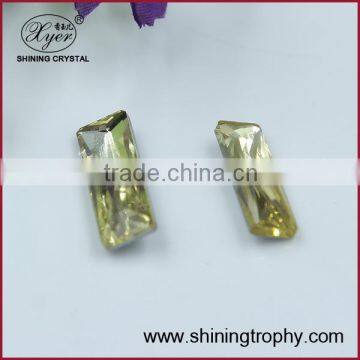 Popular Baguette shape crystal accessory bead for decoration