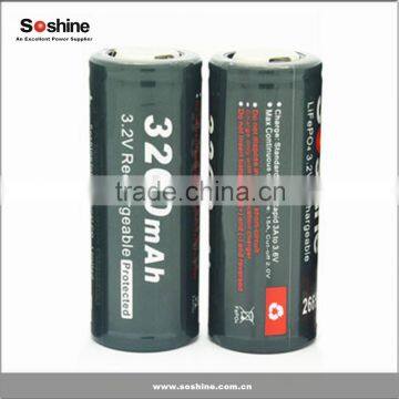 High quality lifepo4 26650 rechargeable battery 3.2v 3200mah for Electric scooter from China supplier