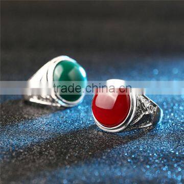 1 Dollar Shop Women Jewelry Zinc Alloy Red Blue Green Stone Finger Ring photo-5