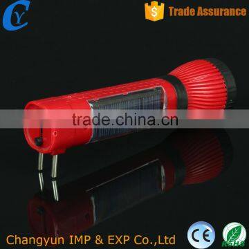 2016 Solar Led Torch Flashlight Electronic Plastic WIth Inside Power photo-4