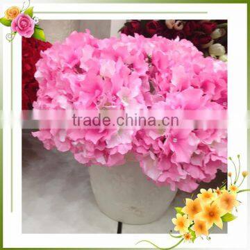 pink silk artificial hydrangea petals flower