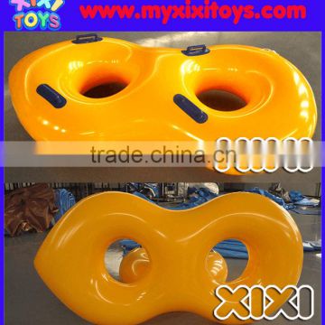 XIXI inflatable donut swim ring,yellow PVC inflatable water tube