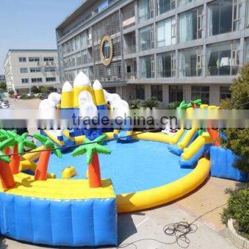 inflatable water park for kids on land