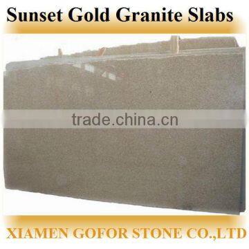 Polished G682 Sunset Gold Granite Slabs