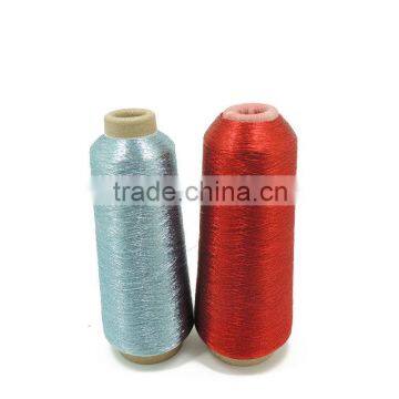 Jingxin MS type 1/100" mulit color polyester metalic sewing thread for embroidery