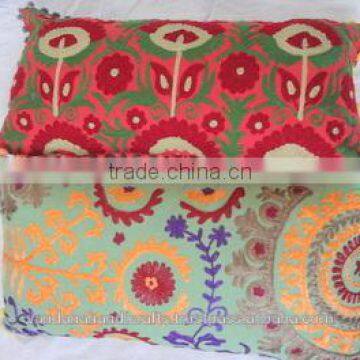 Suzani Pillow Case Cover Custom Design, Drop Shipping Manufacture in Jaipur