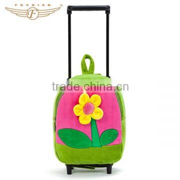 Child and Kids Plush Cartoon Design Trolley School Bag