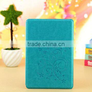 For iPad mini Flower Embossed Leather Stand Case