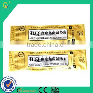 Top Quality Silver Handle Huanqiu Acupuncture Needle With No Tube