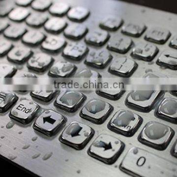 Vandalism Proof Kiosk Keyboards With Trackball