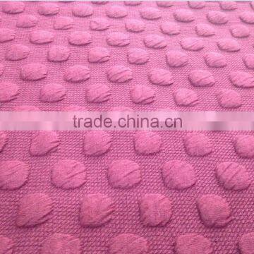 Quilted dot jacquard air layer fabric