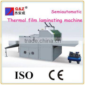 Technical support semiautomatic corrugated cardboard thermal film laminator