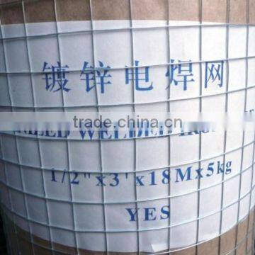 High quality low-carbon steel wire welded wire mesh / square hole galvanized welded wire mesh