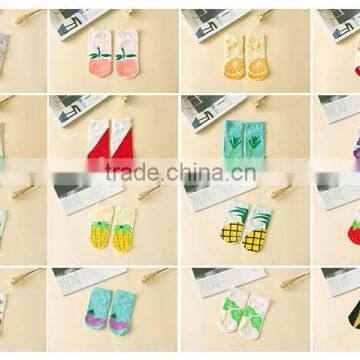 Hot fashion lovely fruit and vagetable invisible ankle socks for girl