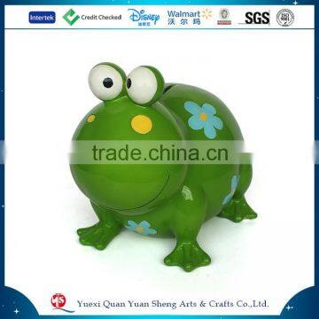 Resin Frog Shape Coin Bank