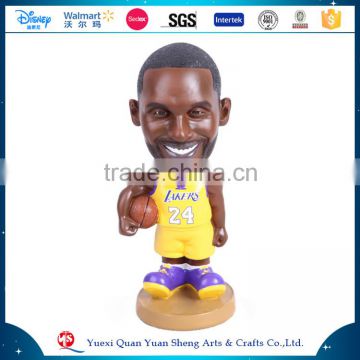 NBA Resin Basketball Star Human Bobble Head Bobblehead Kobe Bryant Bobble Head Doll Statue Souvenir