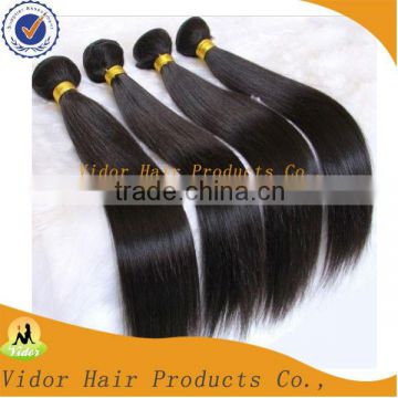 Free Shipping Unprocessed Top Grade Natural Black Virgin Hair Weft