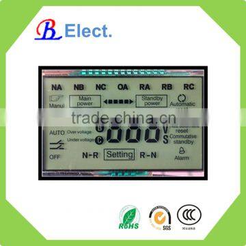 3 digit display monochrome lcd screen panel