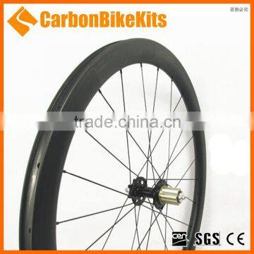 CarbonBikeKis 700C 60mm Clincher Road Bicycle Carbon Cyclocross Disc Wheels