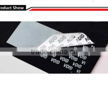 Tamper evident film security VOID labels