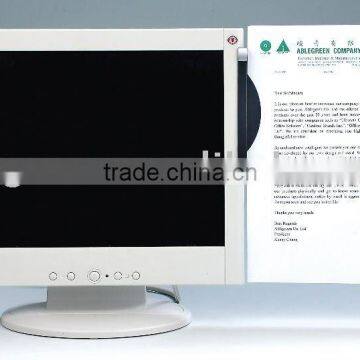 Monitor-Mounted Plastic Copy Holder
