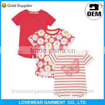 Wholesale cotton kids t shirt, kids girls cotton t shirt