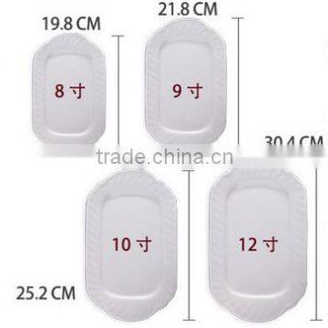 Ceramic White Rectangular Plate and Dish With 2 Handle photo-3