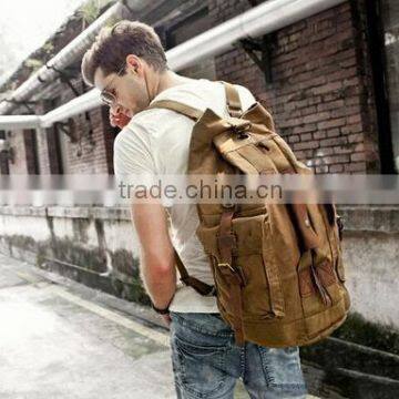 Men's Canvas Backpack For Hiking And Travel