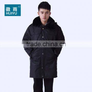 reflective raincoat with cotton padded for winter waterproof windproof breathable warmful for winter