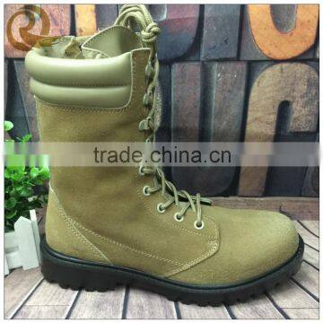 Wholesale leather army military combat tactical khaki desert boots