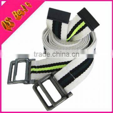 Custom Cotton Striped Mens Knitted Canvas Belts Wholesale