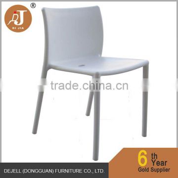 Plastic Low Back Chair Patio Garden Stacking Dining Chair