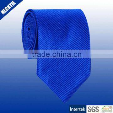 Blue colour 100% polyester matt satin necktie