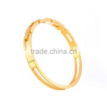 Men Bangle Gold Locked 316 Stainles Steel Bangle