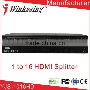 High quality v1.4 hdmi splitter to hdmi and component 1 in 16 out YJS-1016HD