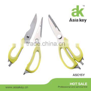 Asiakey eco friendly Multi-purpose Come Apart S/S Fridge Kitchen Scissors Shears