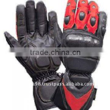 DL-1488 Leather Motorbike Racing Gloves